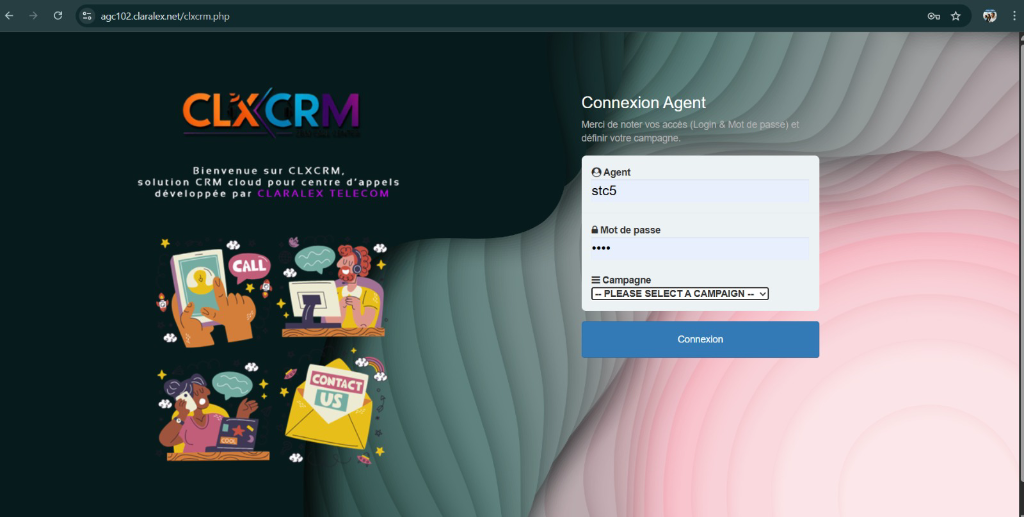 Interface CLX CRM